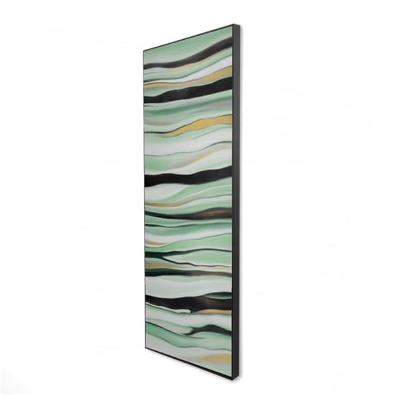 Begin Home Decor 2081-6020-AB105-1 20 x 60 in. Mint Mood - Abstract Contemporary Framed Canvas Home Decor