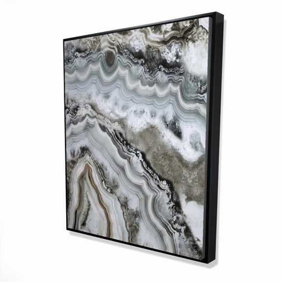 Begin Home Decor 2081-6048-AB43 48 x 60 in. Abstract Geode - Framed Canvas Art for Living Room Decor