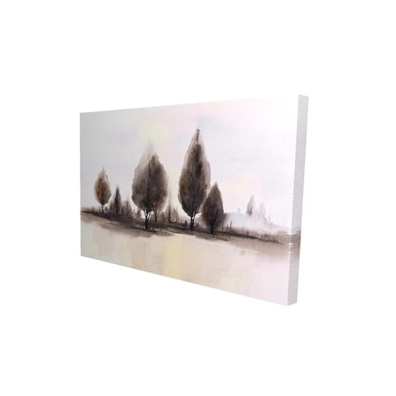 Begin Home Decor  24 x 36 in. Landscape of Trees - Bathroom Canvas Art for Home Decor