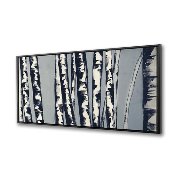 Begin Home Decor  24 x 48 in. Abstract Birch Forest - Framed Canvas Home Decor Landscape