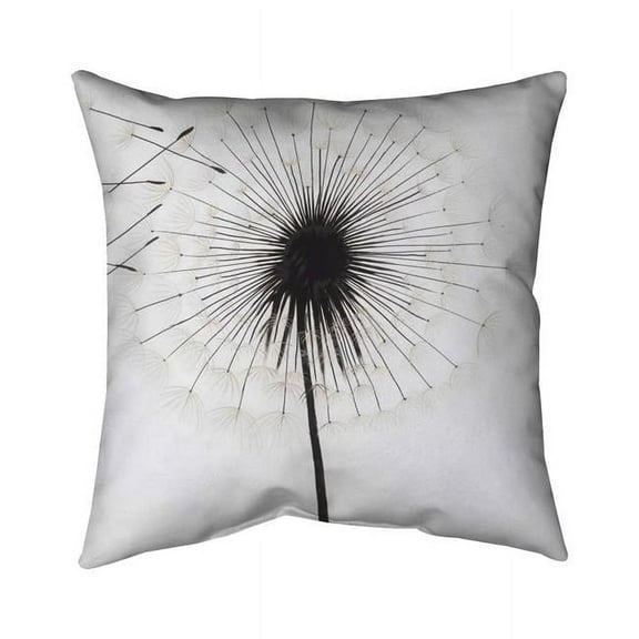 Begin Home Decor 5541-2626-FL189 26 x 26 in. Silhouette of Dandelion-Double Sided Print Indoor Pillow