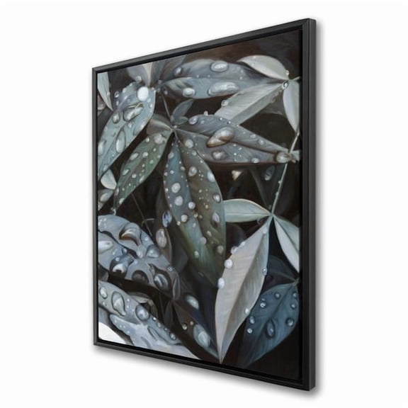 Begin Home Decor 36 x 48 in. Leaves After Rain - Floral Canvas Art for Living Room Decor