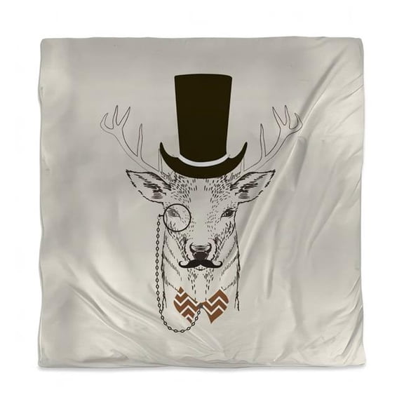 Begin Home Decor 3817-SWCQ-AN58 Aristocrat Roe Deer Rustic Bedroom Queen Size Duvet Cover - Home Decor