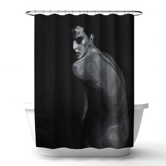Begin Home Decor 4240-7174-FI84 71 x 74 in. Denuded White Figurative Shower Curtain - Women Home Decor