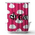 thumbnail image 1 of Begin Home Decor 4240-7174-MI8 71 x 74 in. Dream Motivational Shower Curtain - Illustrative Bedroom Decor, 1 of 1