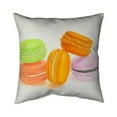 thumbnail image 1 of Begin Home Decor 5541-1616-GA64 16 x 16 in. Small Macaroons Food Pillow - Kitchen Decor - Home Accents, 1 of 1