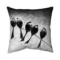 thumbnail image 1 of Begin Home Decor 5541-1818-AN115-1 18 x 18 in. Five Birds Perched-Double Sided Print Indoor Pillow, 1 of 1