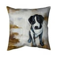 thumbnail image 1 of Begin Home Decor 5541-1818-AN125 18 x 18 in. Sitting Dog-Double Sided Print Indoor Pillow, 1 of 1