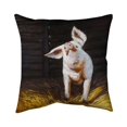 thumbnail image 1 of Begin Home Decor 5541-1818-AN162 18 x 18 in. Happy Pig-Double Sided Print Indoor Pillow, 1 of 1