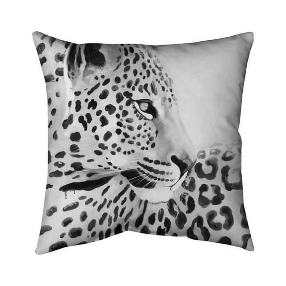 Begin Home Decor 5541-1818-AN245 18 x 18 in. Beautiful Leopard-Double Sided Print Indoor Pillow