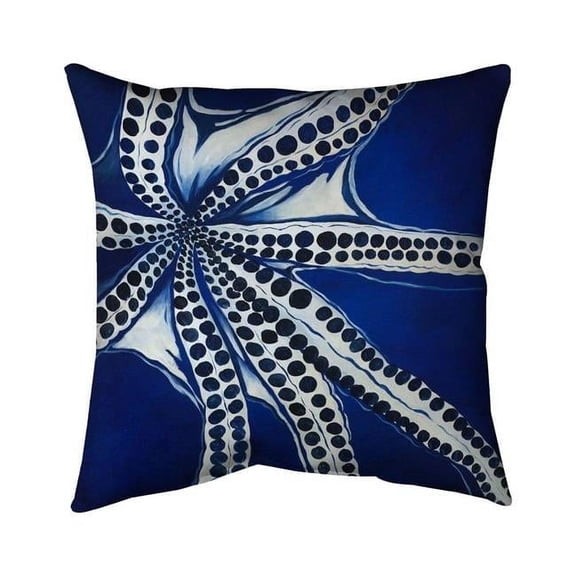 Begin Home Decor 5541-1818-AN337 18 x 18 in. Swimming Octopus-Double Sided Print Indoor Pillow