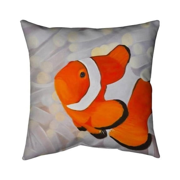 Begin Home Decor 5541-1818-AN377 18 x 18 in. Clownfish-Double Sided Print Indoor Pillow