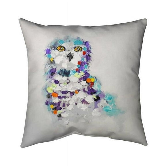 Begin Home Decor 5541-1818-AN45 18 x 18 in. Abstract Owl-Double Sided Print Indoor Pillow