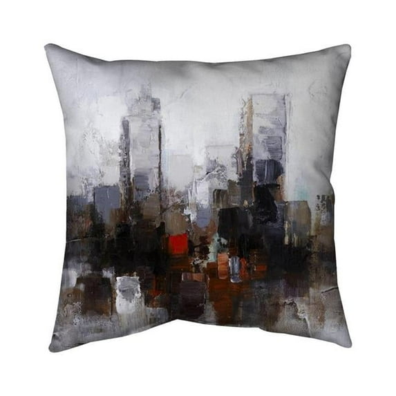 Begin Home Decor 5541-1818-CI134 18 x 18 in. Obscure City-Double Sided Print Indoor Pillow