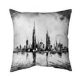 thumbnail image 1 of Begin Home Decor 5541-1818-CI213-1 18 x 18 in. Abstract & Texturized Mono City-Double Sided Print Indoor Pillow, 1 of 1
