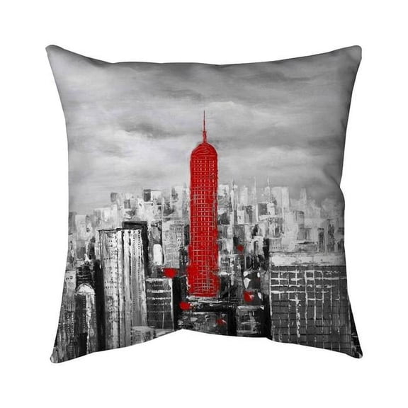 Begin Home Decor 5541-1818-CI272 18 x 18 in. Empire State Building of New York-Double Sided Print Indoor Pillow