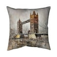 thumbnail image 1 of Begin Home Decor 5541-1818-CI29 18 x 18 in. London Tower Bridge-Double Sided Print Indoor Pillow, 1 of 1