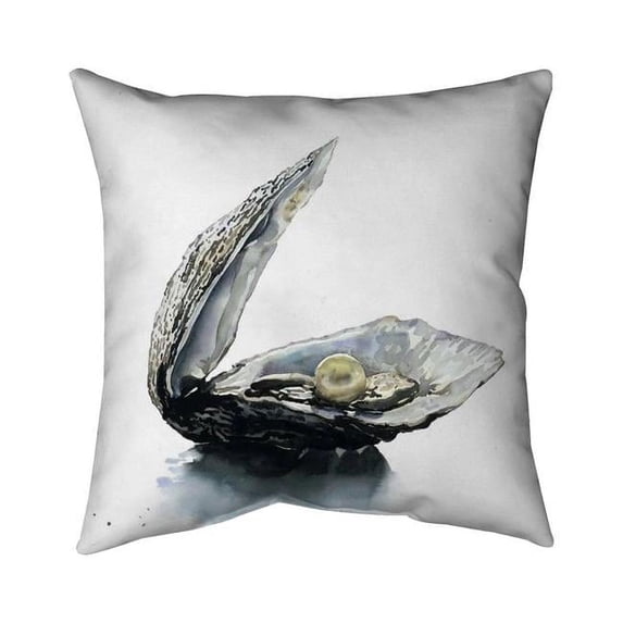 Begin Home Decor 5541-1818-CO143 18 x 18 in. Pearl Oyster-Double Sided Print Indoor Pillow