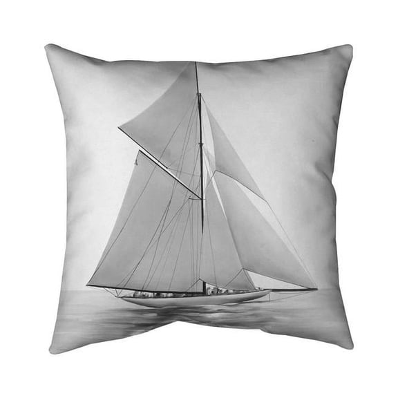 Begin Home Decor 5541-1818-CO73 18 x 18 in. Sailing Ship-Double Sided Print Indoor Pillow