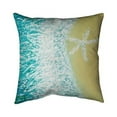 thumbnail image 1 of Begin Home Decor 5541-1818-CO79 18 x 18 in. Right Side Seastar & A Wave-Double Sided Print Indoor Pillow, 1 of 1