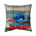 thumbnail image 1 of Begin Home Decor 5543-1818-CO83 18 x 18 in. Rainy Day At The Dock-Double Sided Print Indoor Pillow Cover, 1 of 1