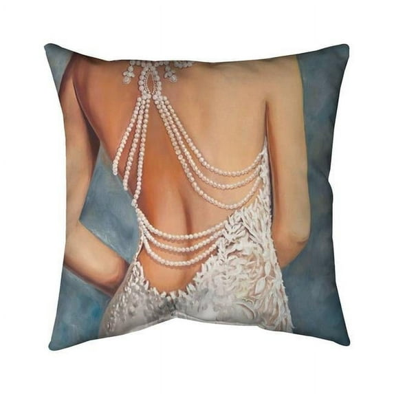 Begin Home Decor 5541-1818-FA46 18 x 18 in. Wedding Dress-Double Sided Print Indoor Pillow