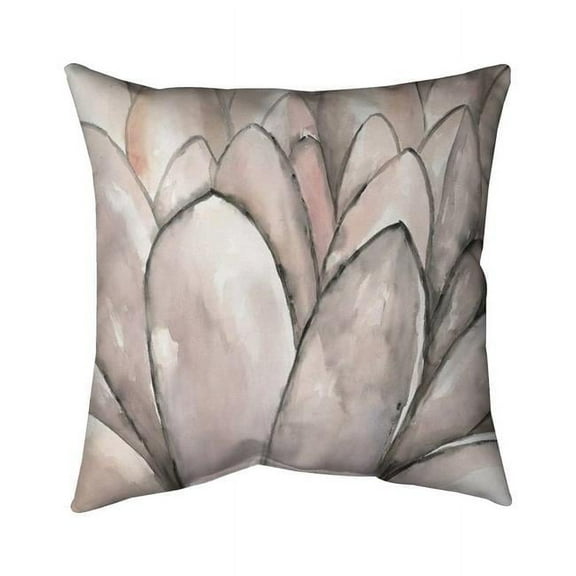 Begin Home Decor 5541-1818-FL334 18 x 18 in. Blush Pink Flower-Double Sided Print Indoor Pillow