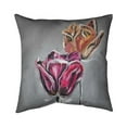 thumbnail image 1 of Begin Home Decor 5541-1818-FL341 18 x 18 in. Abstract Tulips-Double Sided Print Indoor Pillow, 1 of 1