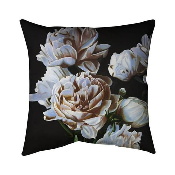 Begin Home Decor 5541-1818-FL355 18 x 18 in. Peonies-Double Sided Print Indoor Pillow