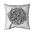 thumbnail image 1 of Begin Home Decor 5541-1818-FL378 18 x 18 in. Peony Line-Double Sided Print Indoor Pillow, 1 of 1