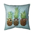 thumbnail image 1 of Begin Home Decor 5541-1818-GA120 18 x 18 in. Summer Pineapples-Double Sided Print Indoor Pillow, 1 of 1