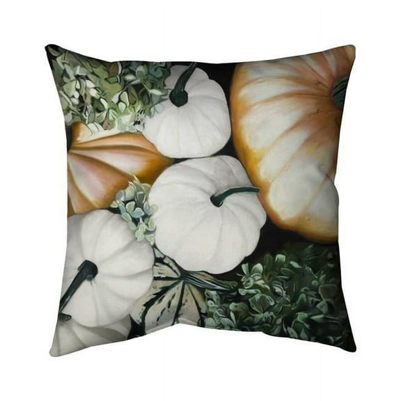 Begin Home Decor 5541-1818-GA121 18 x 18 in. Fall Pumpkins-Double Sided Print Indoor Pillow