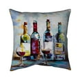 thumbnail image 1 of Begin Home Decor 5541-1818-GA25 18 x 18 in. Wine Tasting-Double Sided Print Indoor Pillow, 1 of 1
