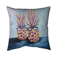 thumbnail image 1 of Begin Home Decor 5541-1818-GA44 18 x 18 in. Funny Pineapples with Sunglasses-Double Sided Print Indoor Pillow, 1 of 1
