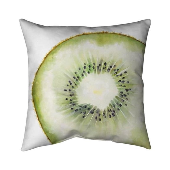 Begin Home Decor 5541-1818-GA74 18 x 18 in. Kiwi Slice-Double Sided Print Indoor Pillow