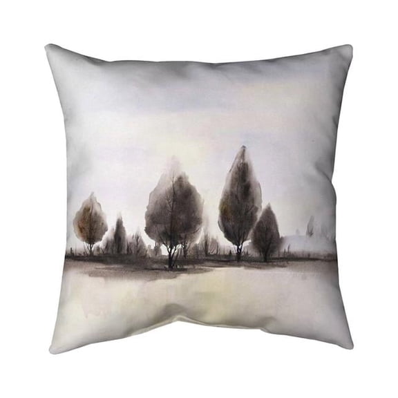 Begin Home Decor 5541-1818-LA100 18 x 18 in. Landscape of Trees-Double Sided Print Indoor Pillow