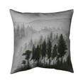 thumbnail image 1 of Begin Home Decor 5541-1818-LA102-2 18 x 18 in. Mountains Landscape In Dark Watercolor-Double Sided Print Indoor Pillow, 1 of 1