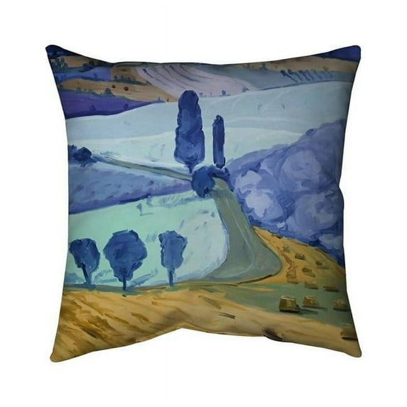Begin Home Decor 5541-1818-LA137 18 x 18 in. Tuscany Field-Double Sided Print Indoor Pillow