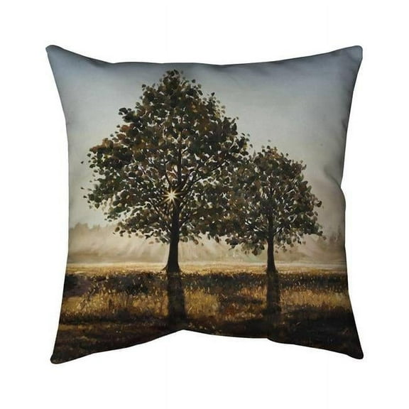 Begin Home Decor 5541-1818-LA178 18 x 18 in. Trees in the Countryside-Double Sided Print Indoor Pillow