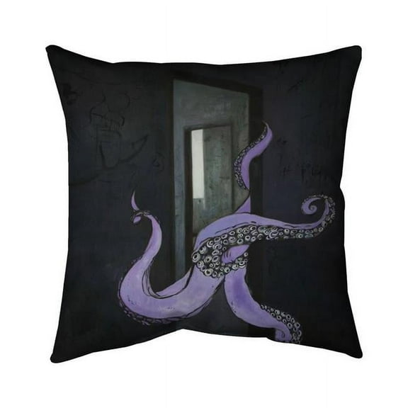 Begin Home Decor 5541-1818-MI110 18 x 18 in. Octopus Street Art-Double Sided Print Indoor Pillow