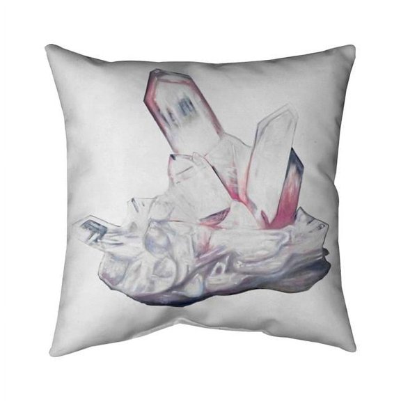 Begin Home Decor 5541-1818-MI80 18 x 18 in. Clear Quartz Cristal-Double Sided Print Indoor Pillow
