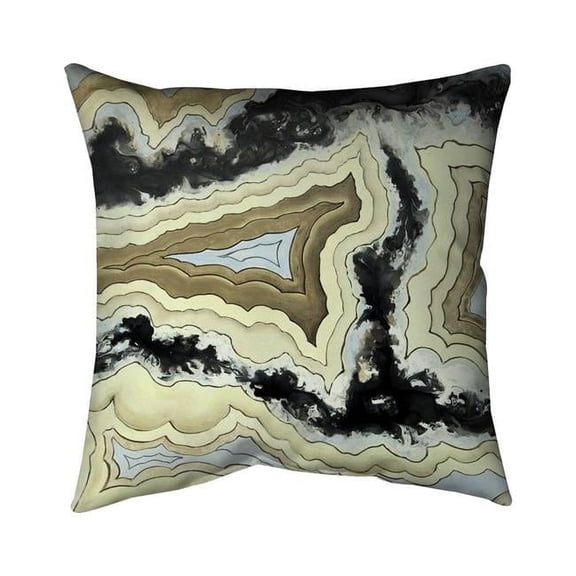 Begin Home Decor 5541-1818-MN5 18 x 18 in. Lace Agate-Double Sided Print Indoor Pillow