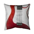 thumbnail image 1 of Begin Home Decor 5541-1818-MU31 18 x 18 in. Red Electric Guitar-Double Sided Print Indoor Pillow, 1 of 1