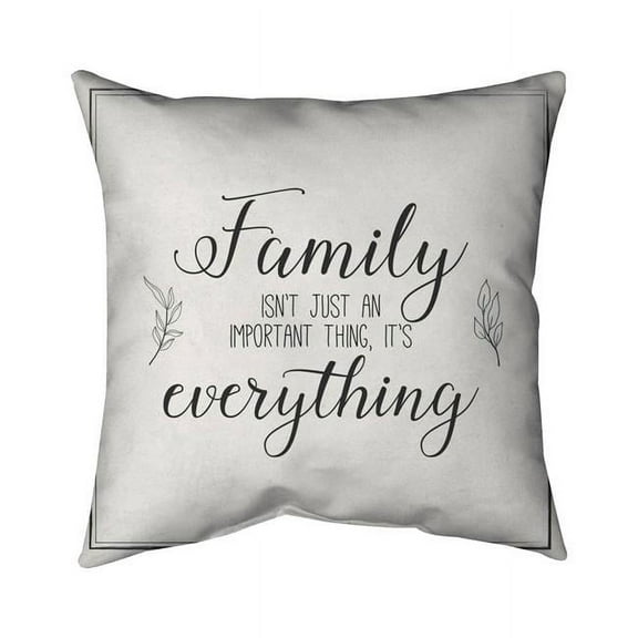 Begin Home Decor 5541-1818-QU45 18 x 18 in. Family-Double Sided Print Indoor Pillow