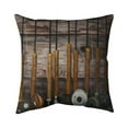 thumbnail image 1 of Begin Home Decor 5541-1818-SL7 18 x 18 in. Fishing Rods on Wood-Double Sided Print Indoor Pillow, 1 of 1