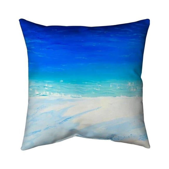 Begin Home Decor 5541-1818-TV9 18 x 18 in. Satellite View of the Ocean-Double Sided Print Indoor Pillow