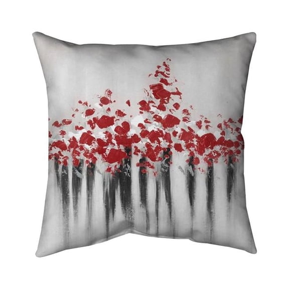 Begin Home Decor 5541-2020-AB33-1 20 x 20 in. Falling Red Dot-Double Sided Print Indoor Pillow