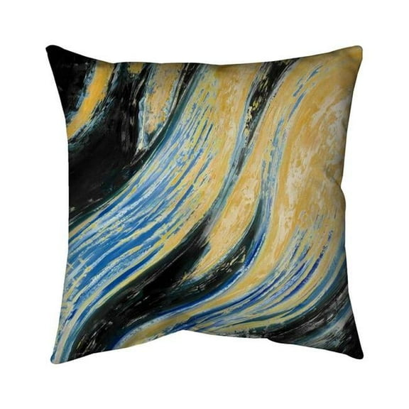 Begin Home Decor 5541-2020-AB42-1 20 x 20 in. Wavy Wave-Double Sided Print Indoor Pillow