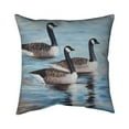 thumbnail image 1 of Begin Home Decor 5543-2020-AN165 20 x 20 in. Canada Geese In Water-Double Sided Print Indoor Pillow Cover, 1 of 1