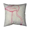 thumbnail image 1 of Begin Home Decor 5541-2020-AN184 20 x 20 in. Pink Flamingo Sketch-Double Sided Print Indoor Pillow, 1 of 1